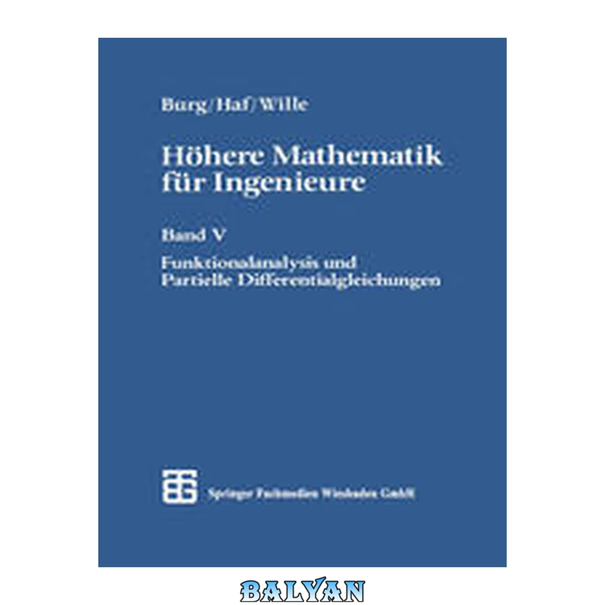 جلد کتاب Höhere Mathematik für Ingenieure: Band V Funktionalanalysis und Partielle Differentialgleichungen
