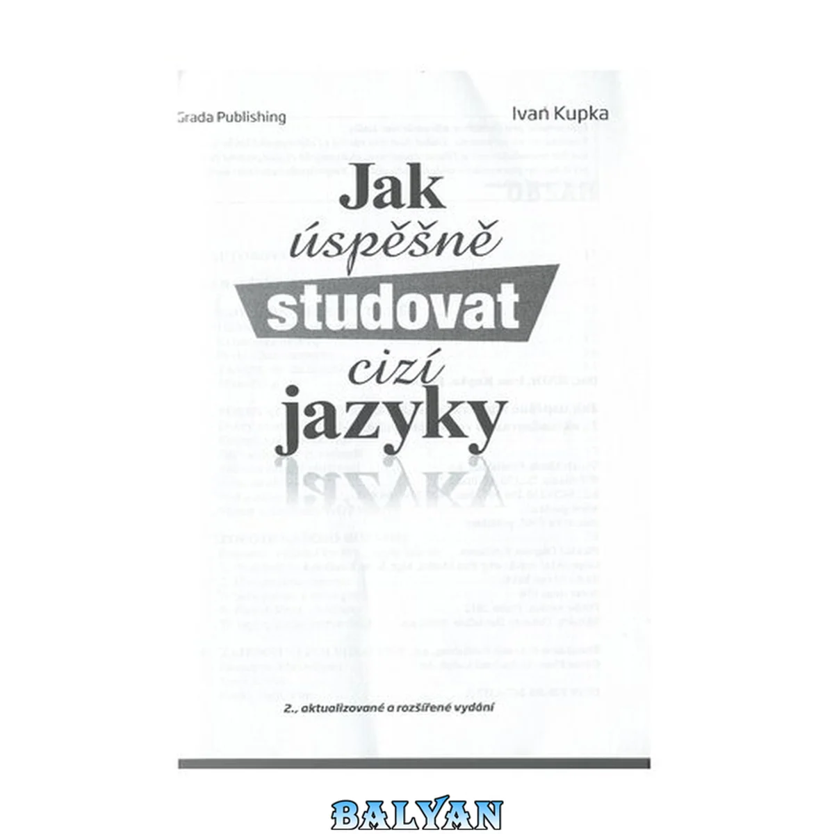 جلد کتاب Jak úspěšně studovat cizí jazyky - 2., aktualizované a rozšířené vydání