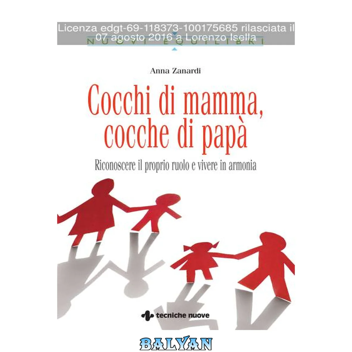 جلد کتاب Cocchi di mamma, cocchi di papà. Riconoscere il proprio ruolo e vivere in armonia