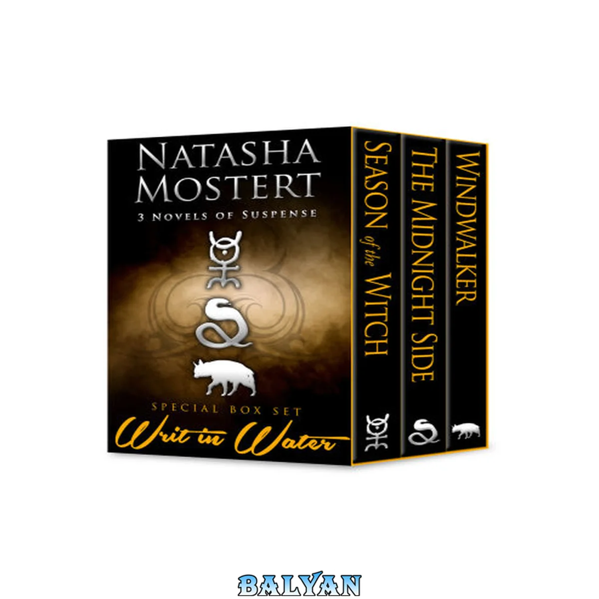 جلد کتاب Writ in water : 3 novels of suspense : special box set ; Season of the witch ; The midnight side ; Windwalker
