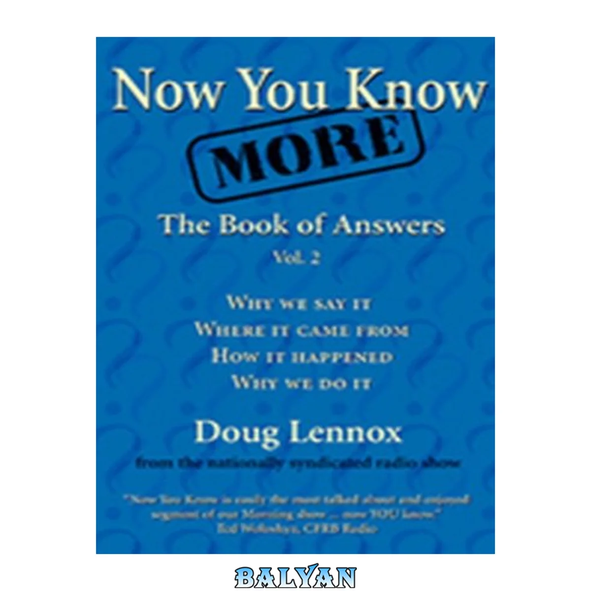 جلد کتاب Now You Know More: The Book of Answers, Vol. 2 (Now You Know (2))