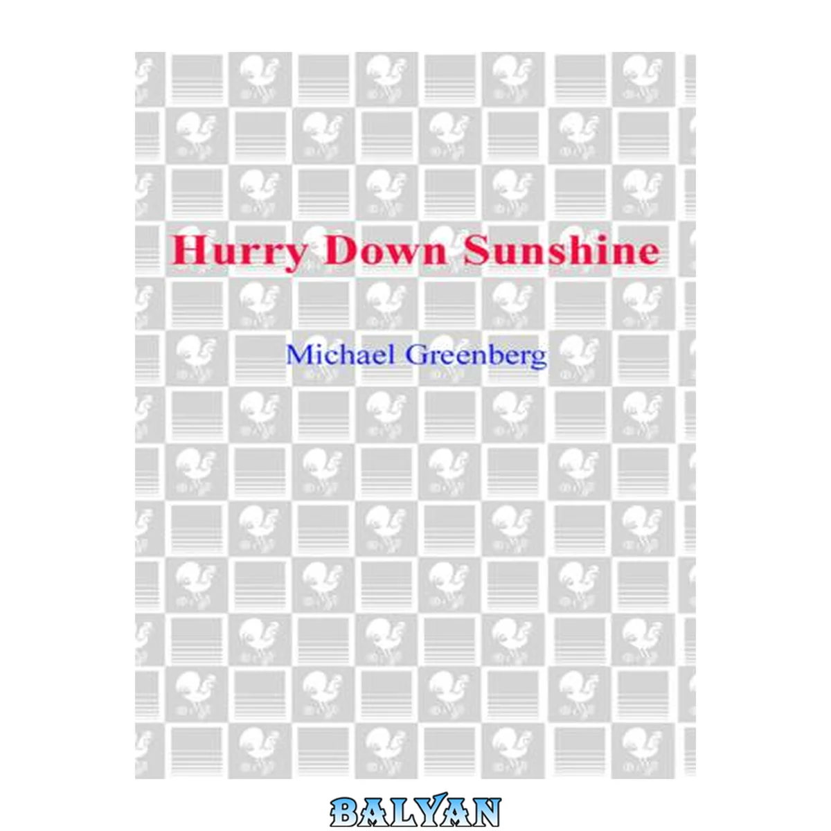 جلد کتاب Hurry Down Sunshine : A Father's Memoir of Love and Madness
