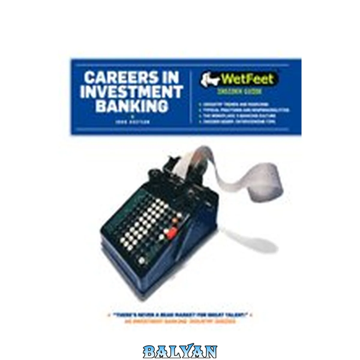 جلد کتاب WetFeet insider guide careers in investment banking