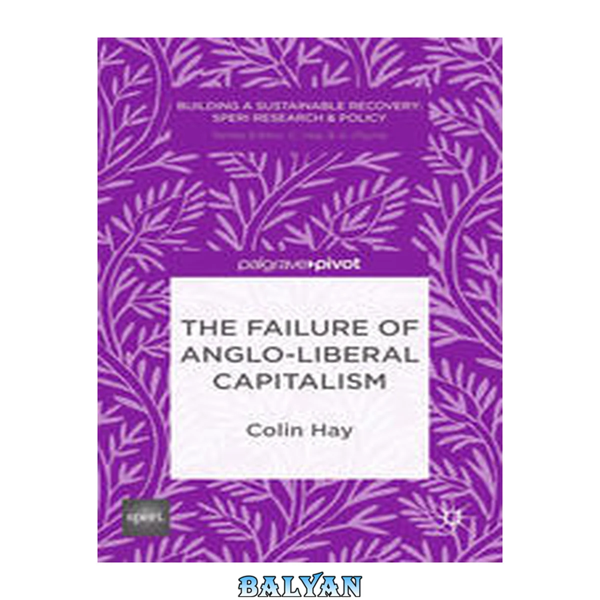 جلد کتاب The Failure of Anglo-liberal Capitalism (Building a Sustainable Political Economy: SPERI Research &amp; Policy)