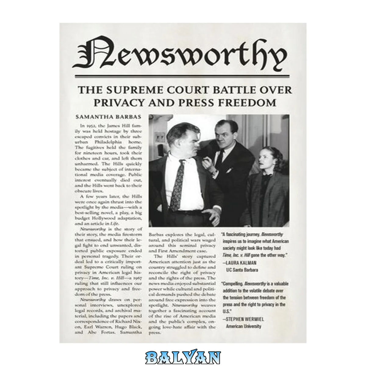 جلد کتاب Newsworthy : The Supreme Court Battle Over Privacy and Press Freedom