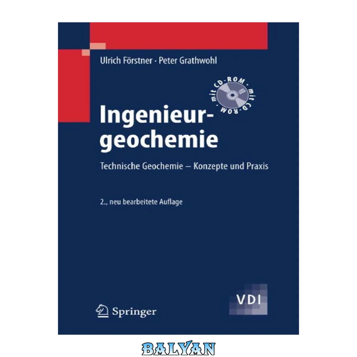 جلد کتاب Ingenieurgeochemie: Technische Geochemie - Konzepte und Praxis, 2. Auflage (VDI-Buch)