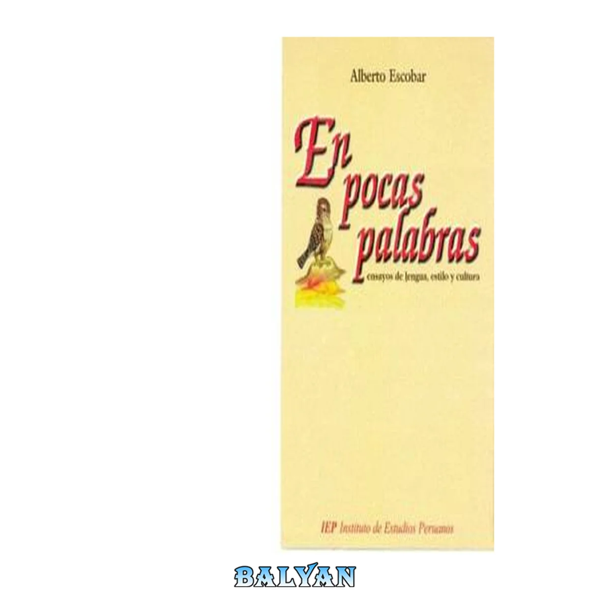 جلد کتاب En pocas palabras. Ensayos de lengua, estilo y cultura