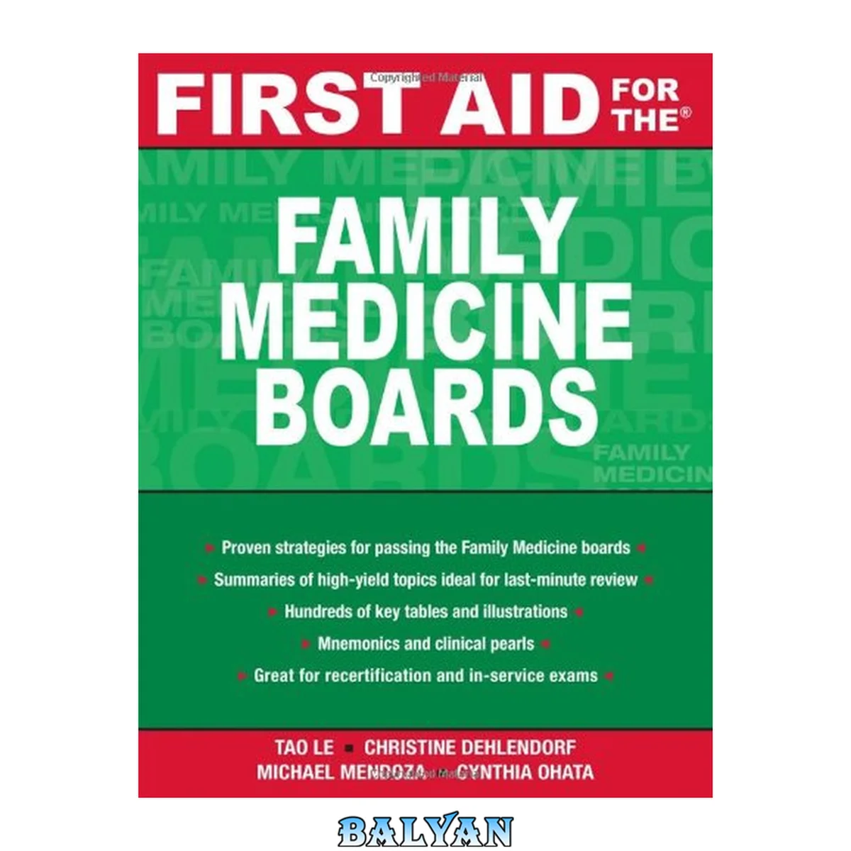 جلد کتاب First Aid for the Family Medicine Boards (FIRST AID Specialty Boards)