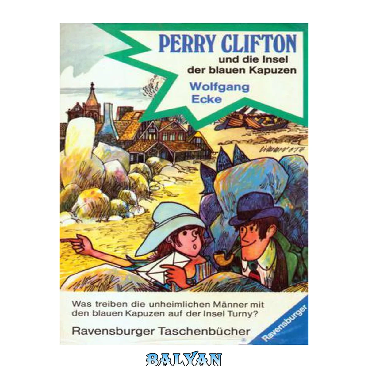 جلد کتاب Perry Clifton und die Insel der blauen Kapuzen (Perry Clifton, #4)