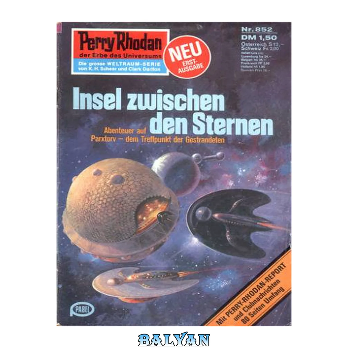 جلد کتاب Perry Rhodan 852: Insel zwischen den Sternen: Perry Rhodan-Zyklus "Bardioc" (Perry Rhodan-Erstauflage) (German Edition)