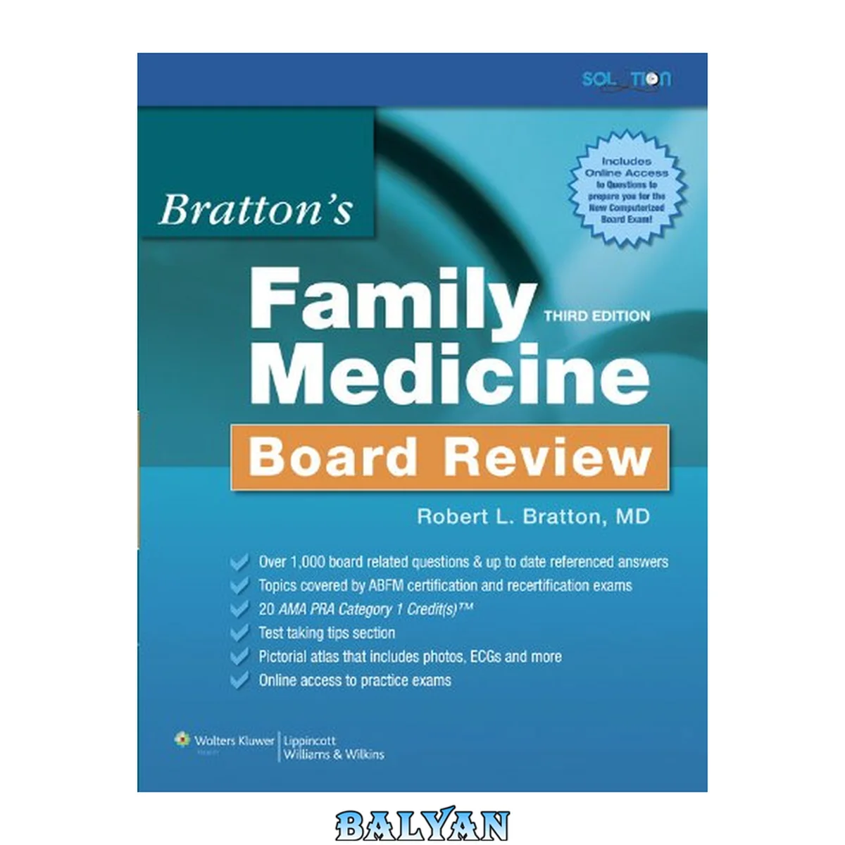 جلد کتاب Bratton's Family Medicine Board Review (Family Practice Board Review)