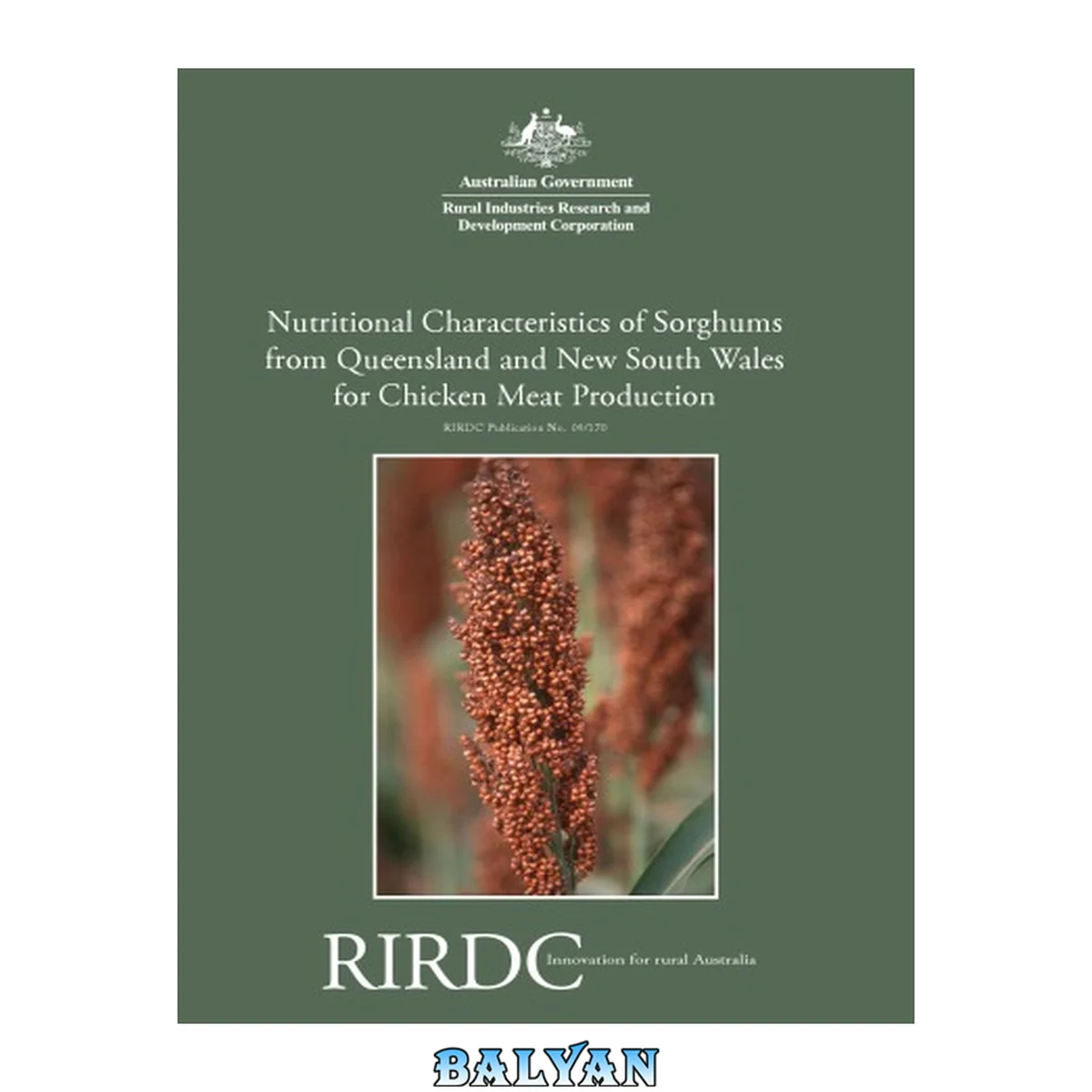 جلد کتاب Nutritional Characteristics of Sorghums from Queensland and New South Wales for Chicken Meat Production