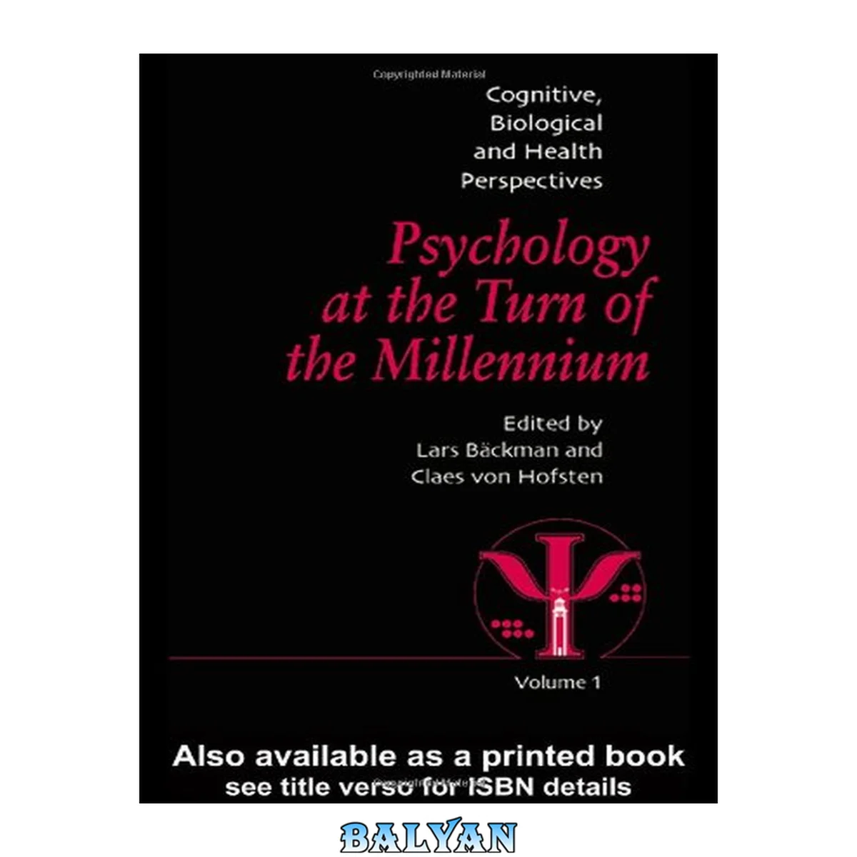 جلد کتاب Psychology at the Turn of the Millennium, Cognitive, Biological and Health Perspectives volume 1