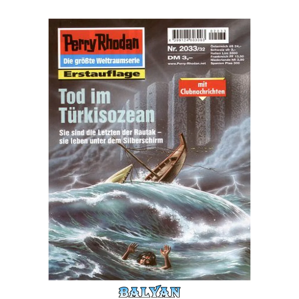 جلد کتاب Perry Rhodan 2033: Tod im Türkisozean: Perry Rhodan-Zyklus "Die Solare Residenz" (Perry Rhodan-Erstauflage) (German Edition)