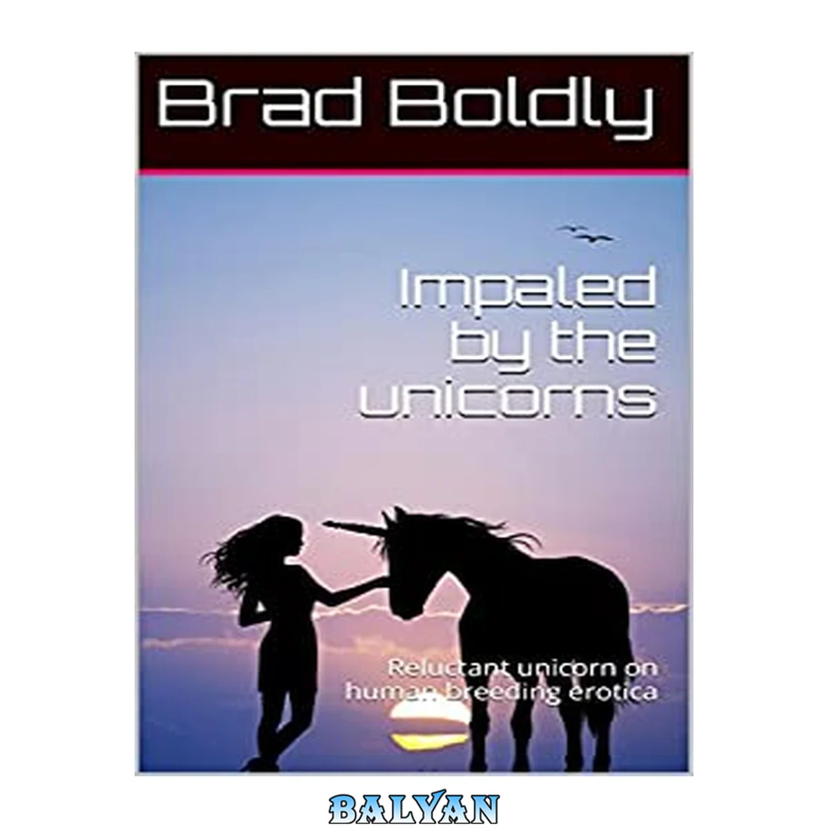 جلد کتاب به وسیله‌ی تک‌شاخ‌ها به دار آویخته شد