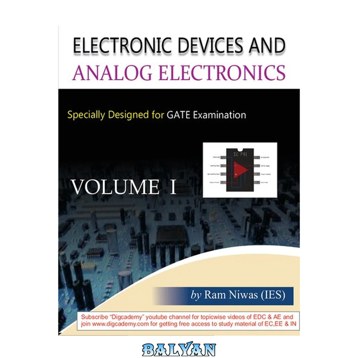 جلد کتاب Electronic Devices And Analog Electronics Vol 1.