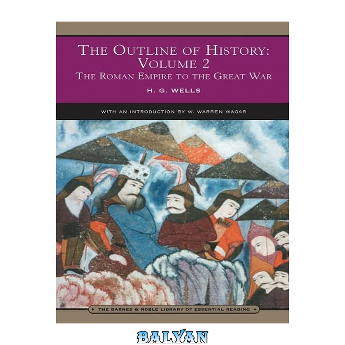 جلد کتاب The Outline of History, Volume 2: The Roman Empire to the Great War 2