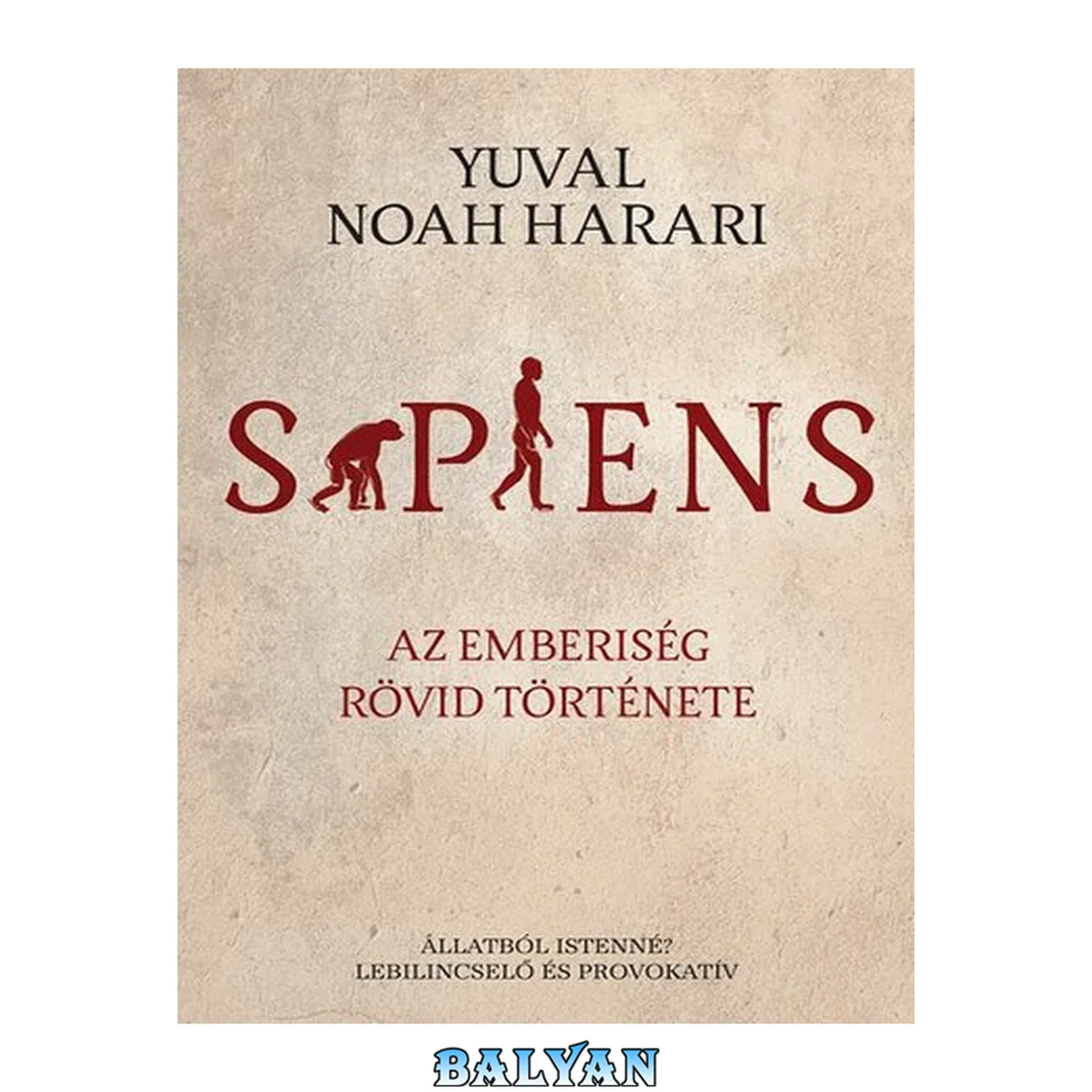 جلد کتاب SAPIENS - Az emberiseg rovid tortenete