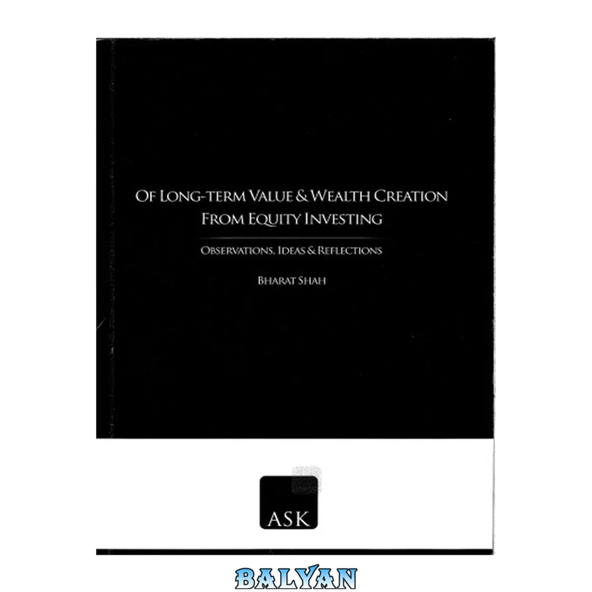جلد کتاب Long term value and wealth creation