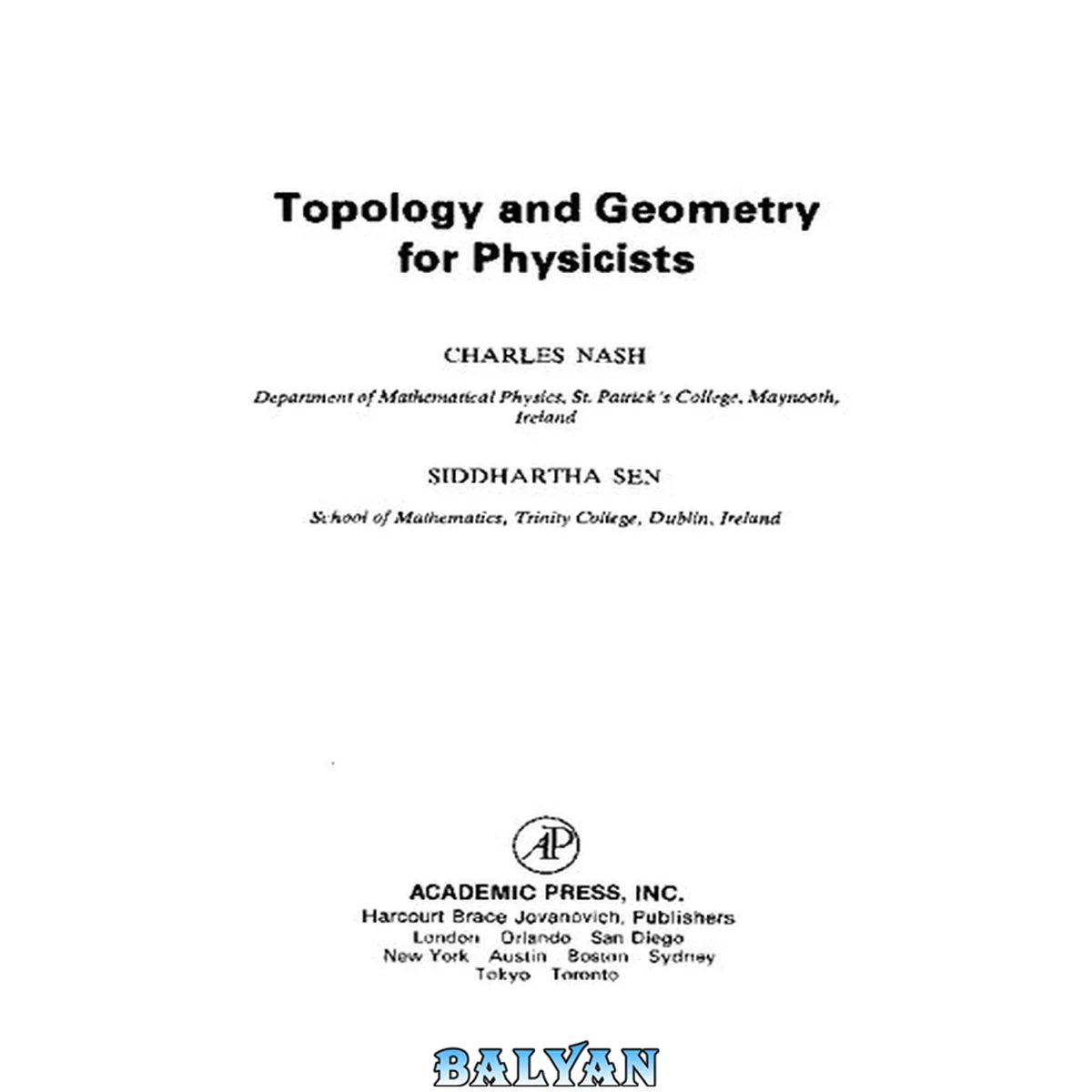 جلد کتاب Topology and Geometry for Physicists