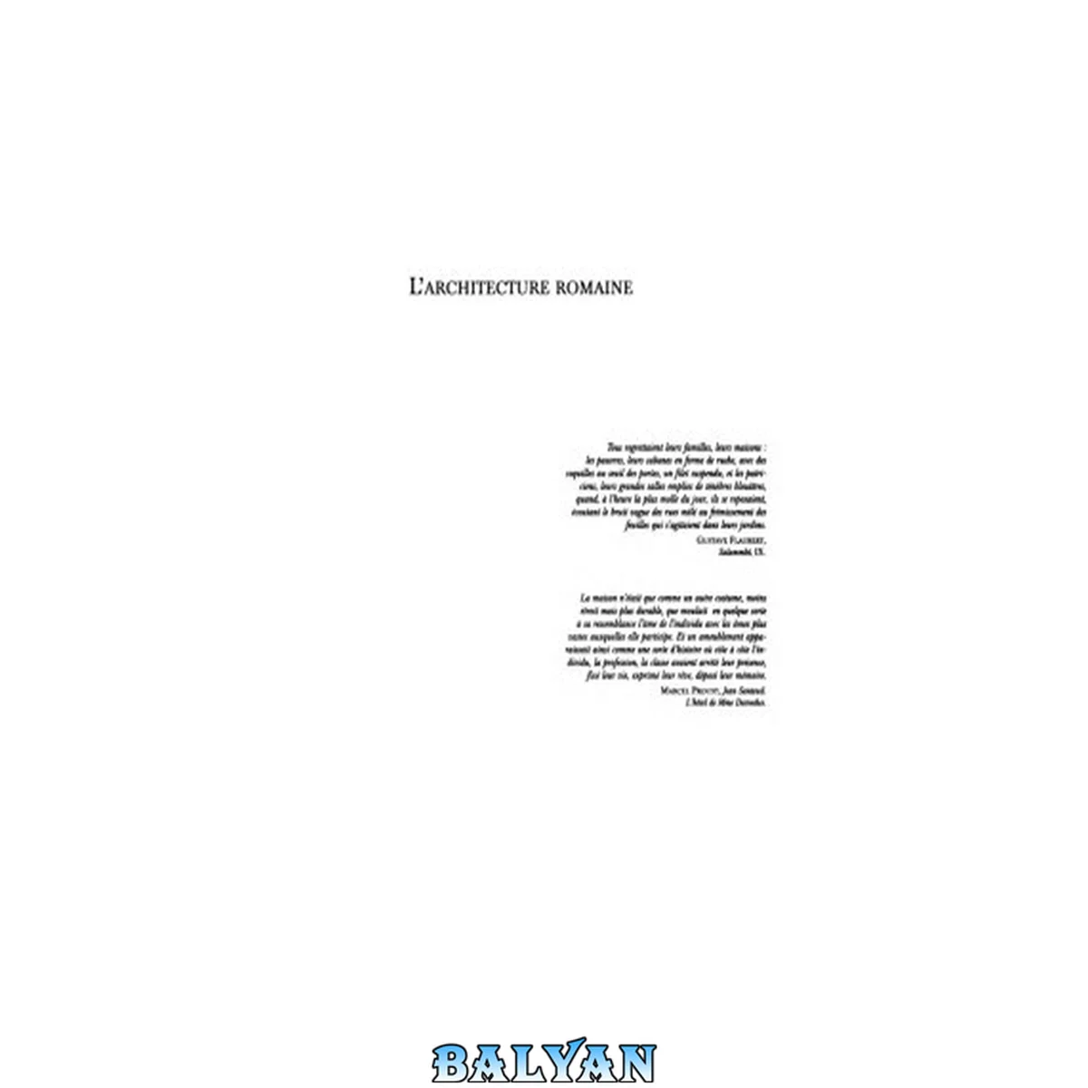 جلد کتاب L'architecture romaine: du début du IIIe siècle av. J.-C. à la fin du Haut-Empire, vol. 2, Maisons, palais, villas et tombeaux