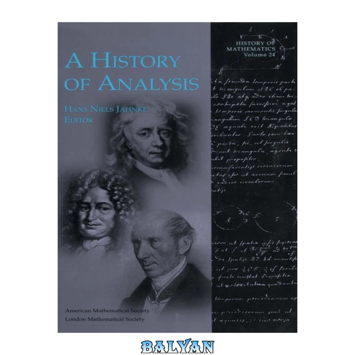 جلد کتاب A History of Analysis (History of Mathematics, V. 24) (History of Mathematics, 24)