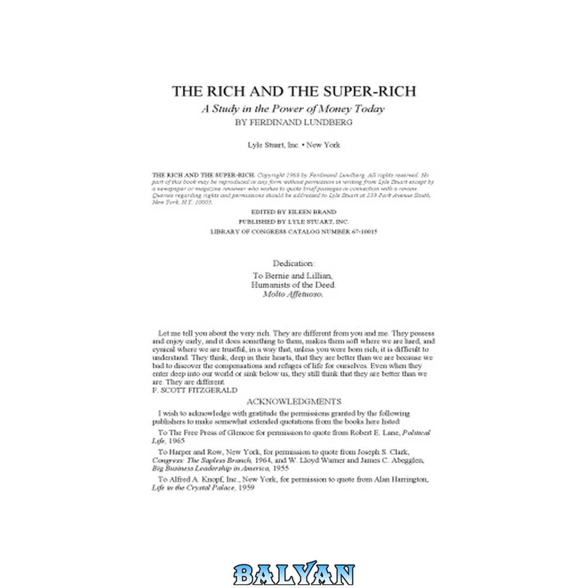جلد کتاب The Rich and the Super-Rich A Study in the Power of Money Today