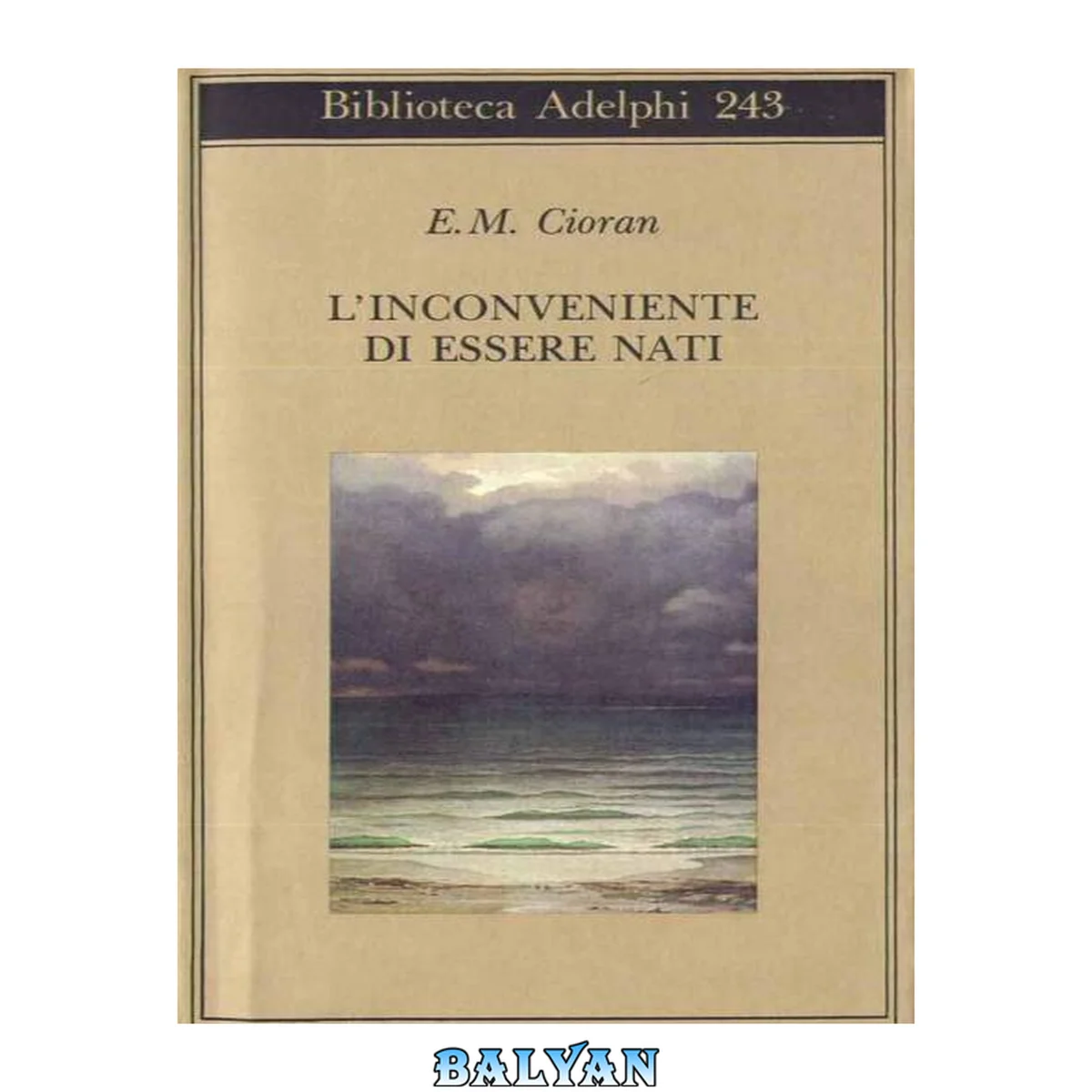 جلد کتاب L'inconveniente di essere nati