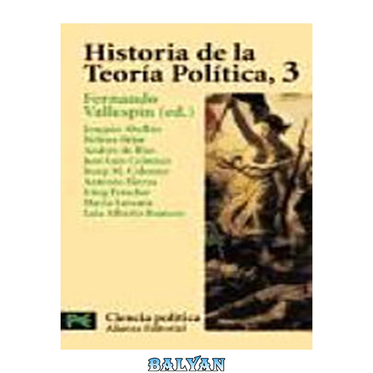 جلد کتاب Historia de la teoría política. 3, Ilustración, liberalismo y nacionalismo