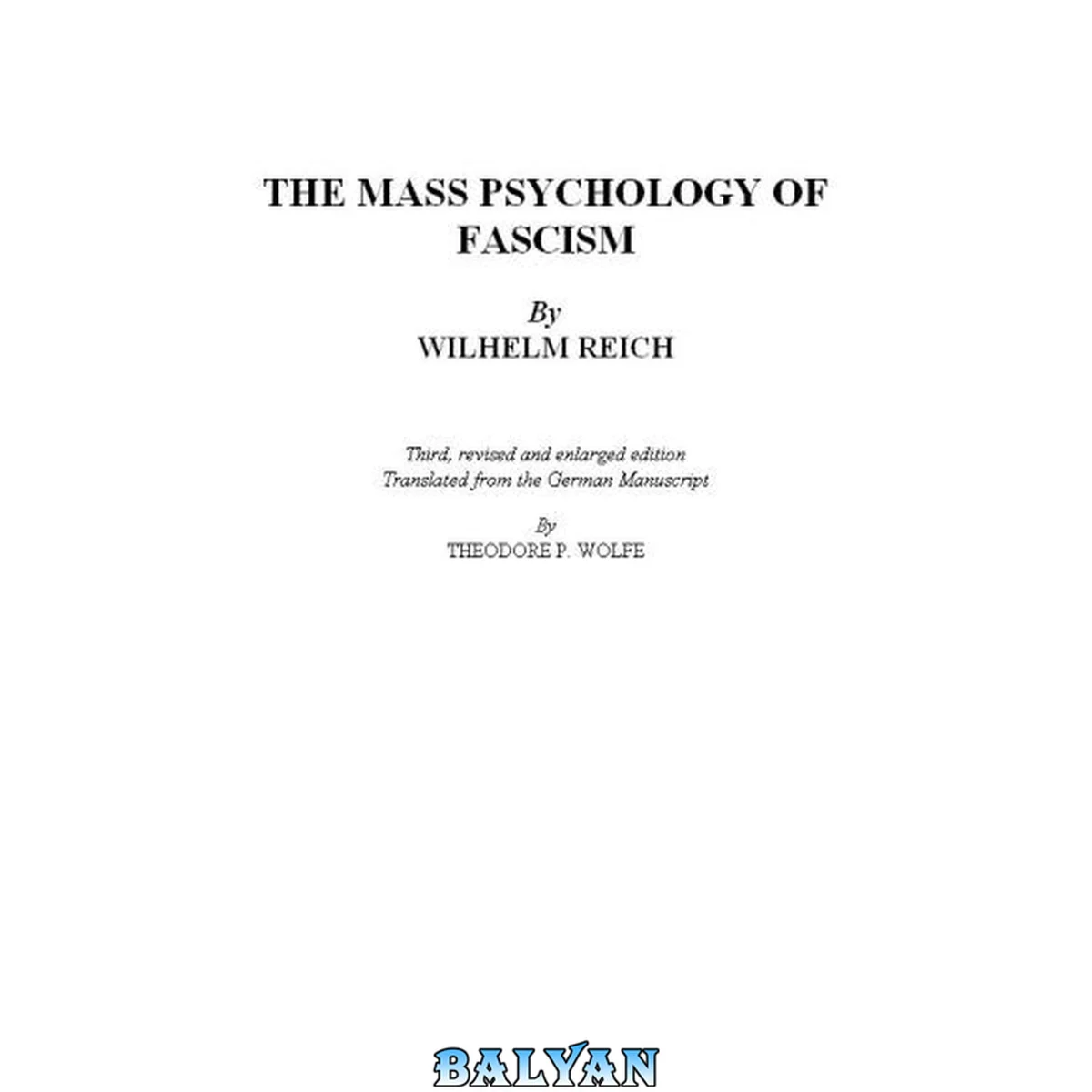 جلد کتاب The Mass Psychology of Fascism