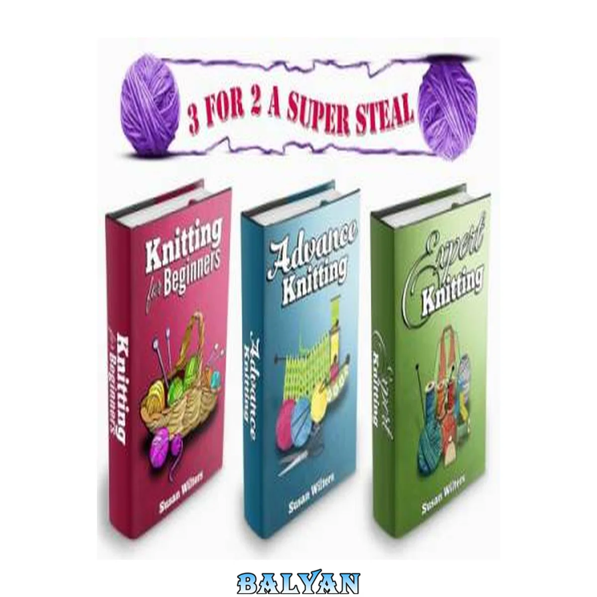 جلد کتاب Knitting: Box Set: The Complete Comprehensive Guide on How to Knit