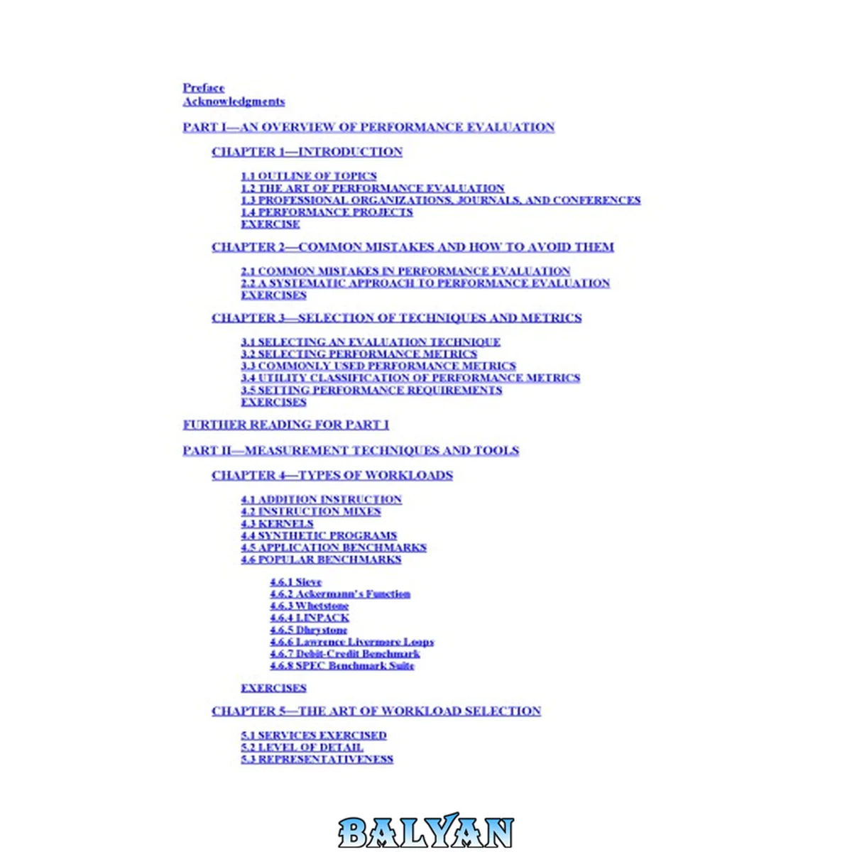 جلد کتاب The Art of Computer Systems Performance Analysis