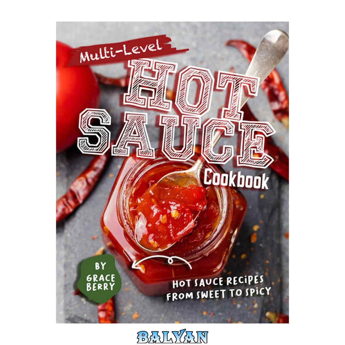 جلد کتاب Multi-Level Hot Sauce Cookbook: Hot Sauce Recipes from Sweet to Spicy