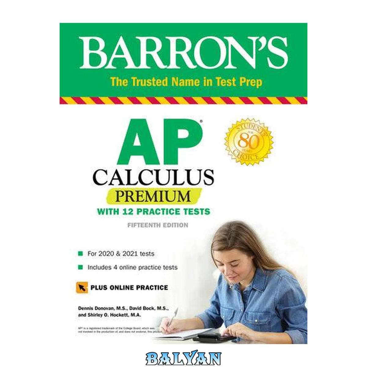 جلد کتاب AP Calculus Premium: With 12 Practice Tests (Barron's Test Prep)