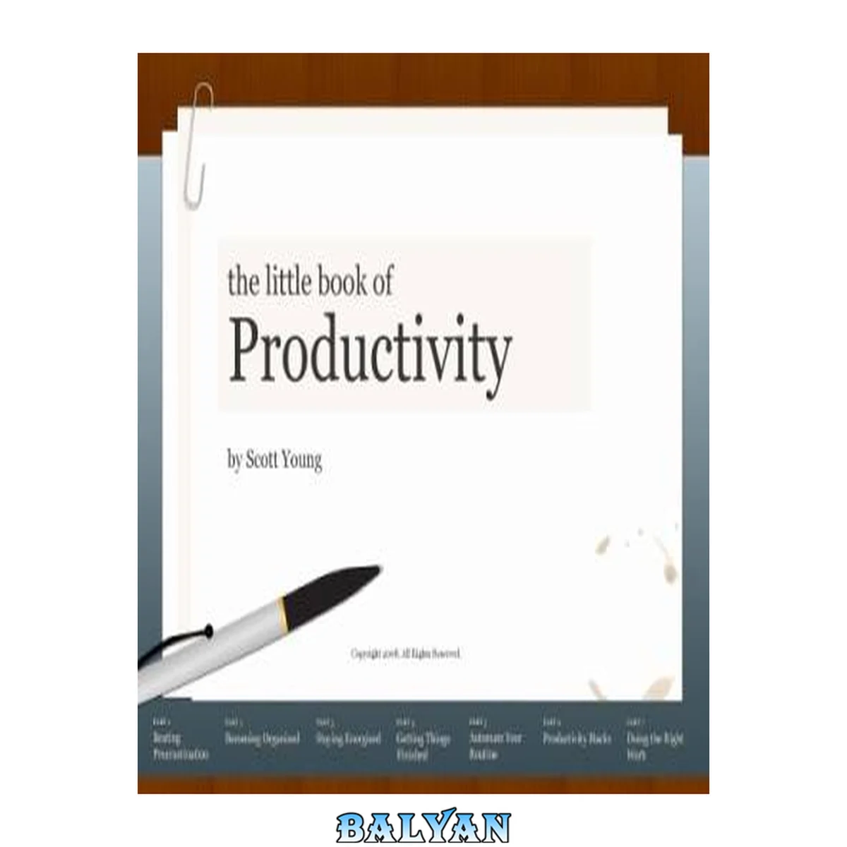 جلد کتاب The little book of Productivity