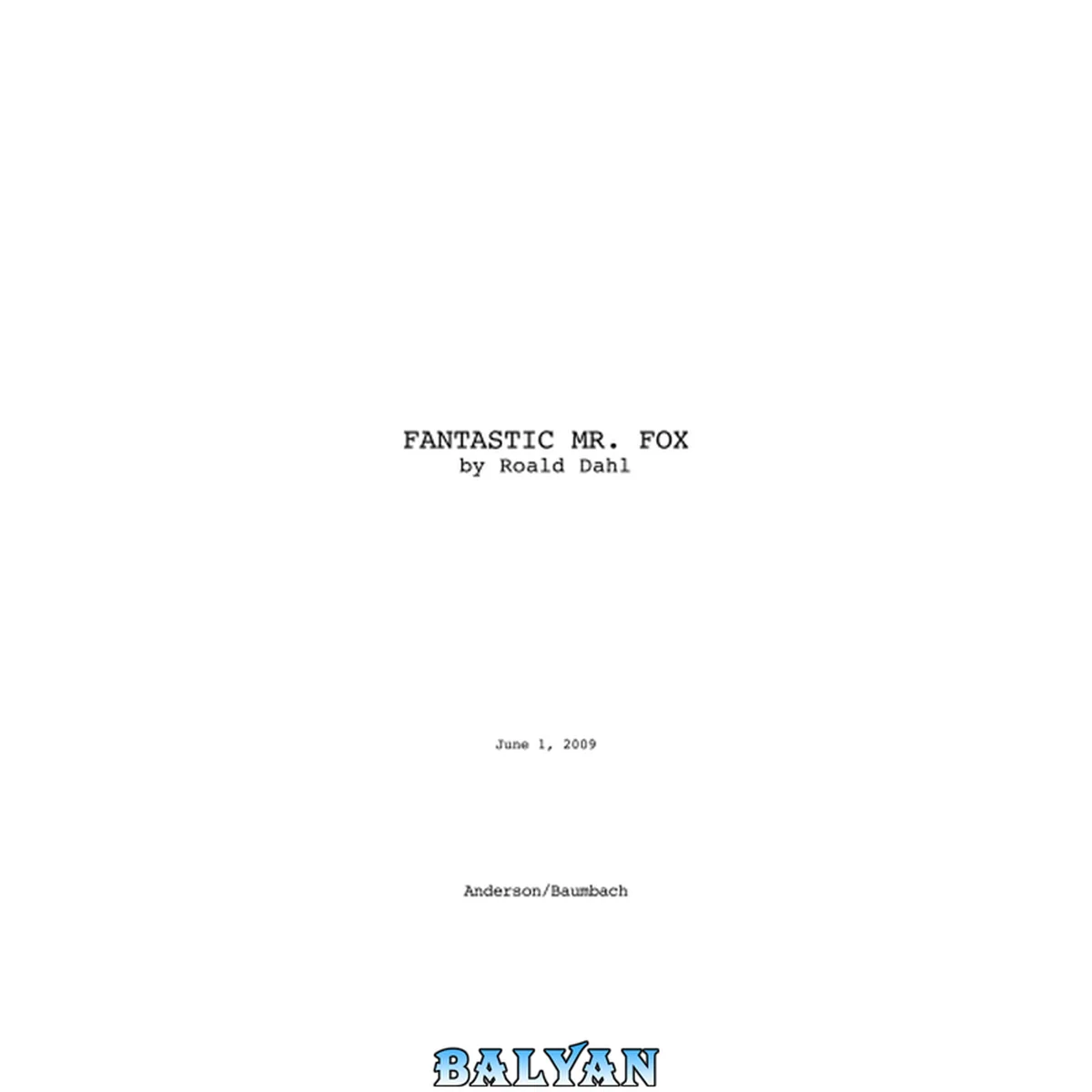 جلد کتاب Fantastic Mr Fox