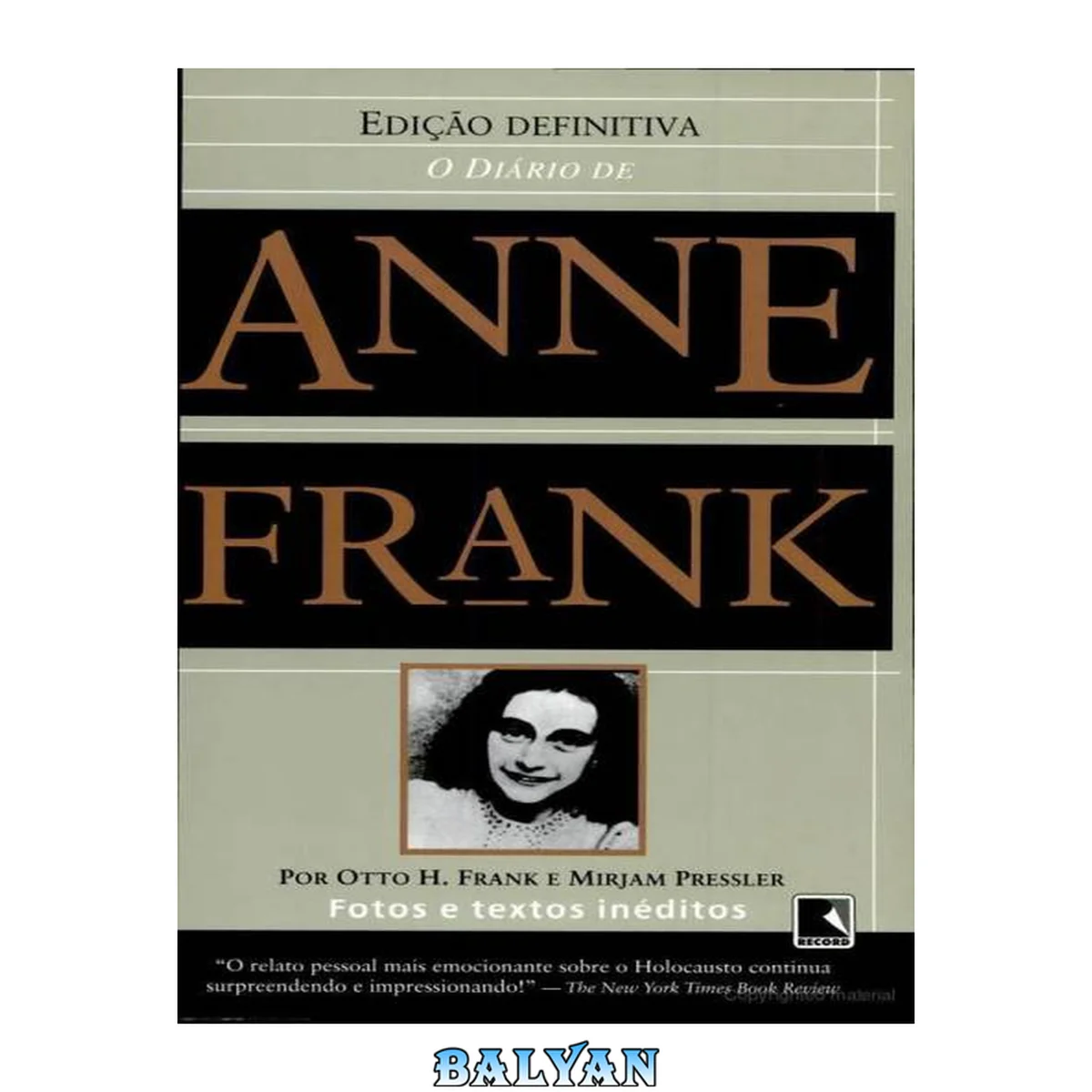 جلد کتاب O Diário de Anne Frank