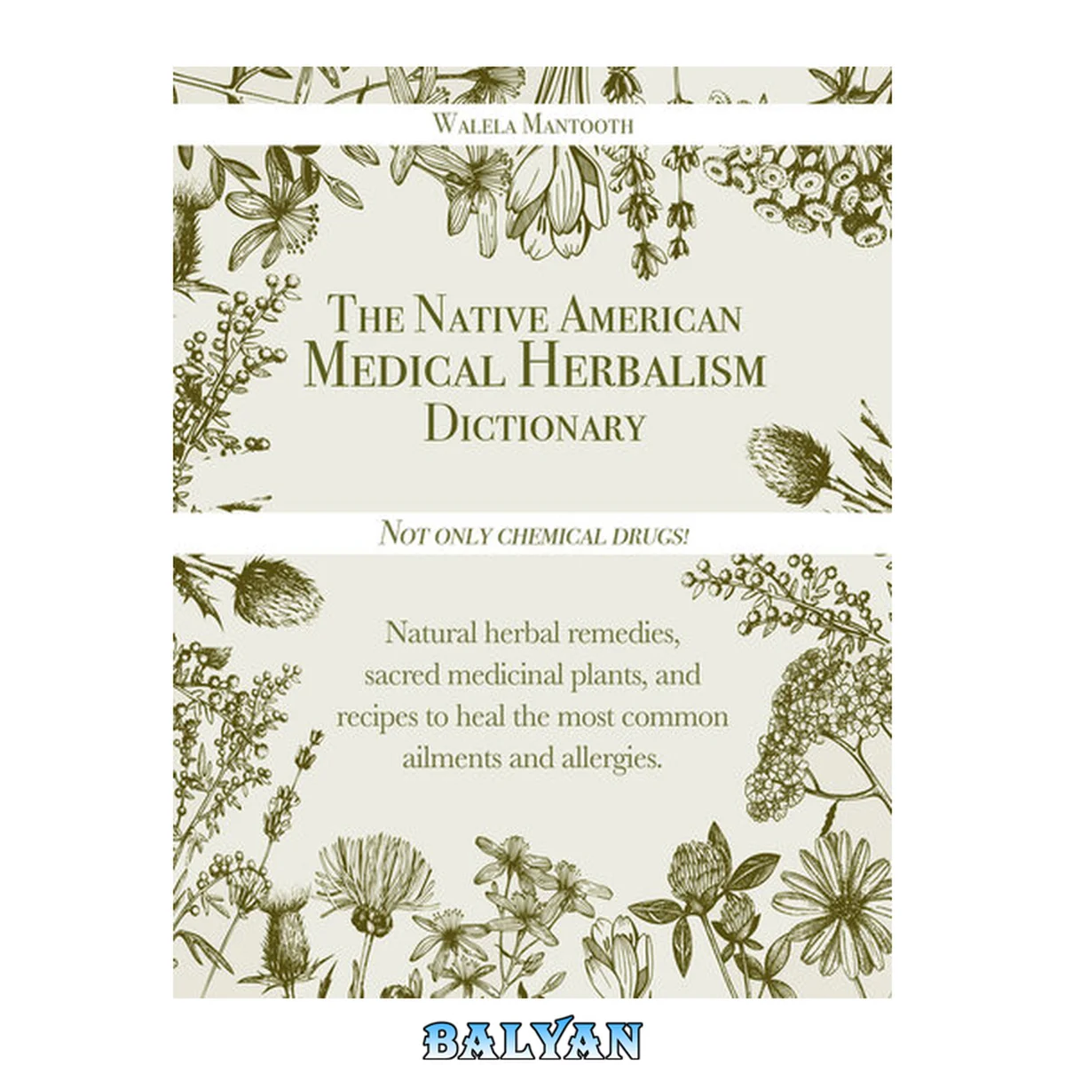 جلد کتاب The Native American Medical Herbalism Dictionary: Not Only Chemical Drugs! Natural Herbal Remedies, Sacred Medicinal Plants, and Recipes to Heal the Most Common Ailments and Allergies