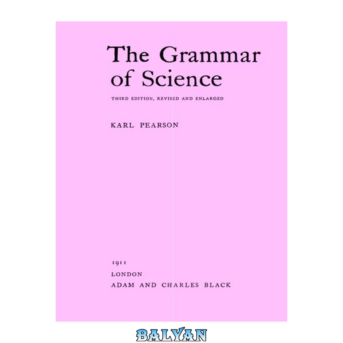 جلد کتاب The Grammar of Science