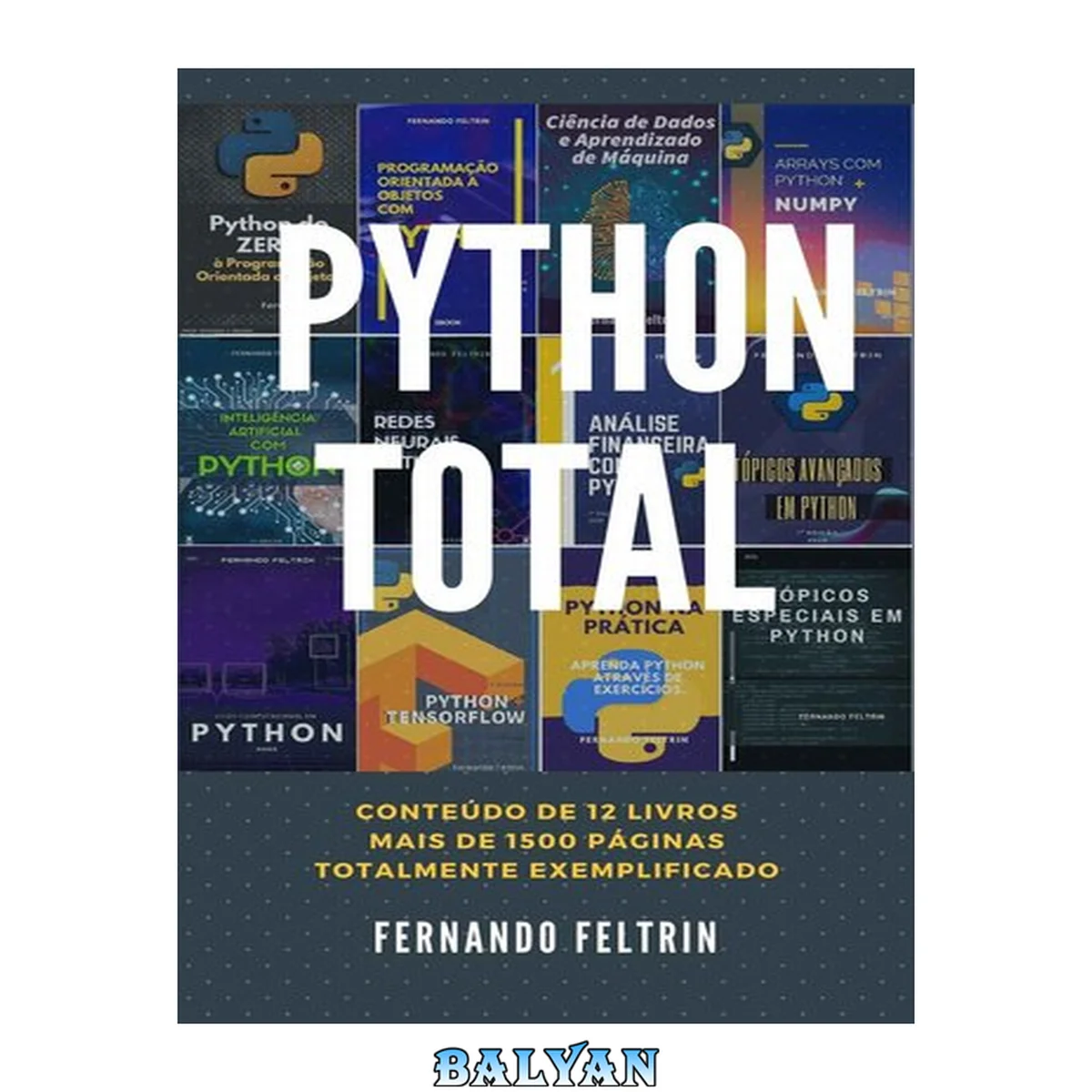 جلد کتاب PYTHON TOTAL - Fernando Feltrin