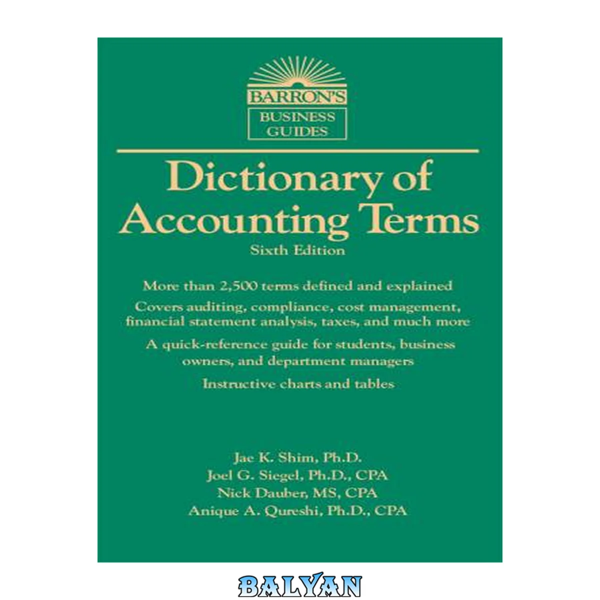 جلد کتاب Dictionary of Accounting Terms (Barron's Business Dictionaries)