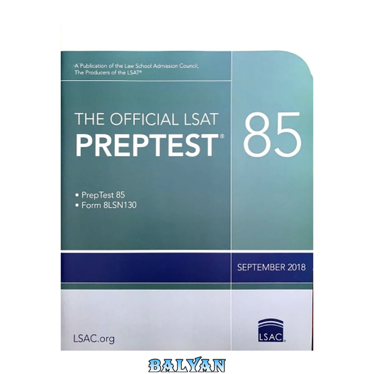 جلد کتاب LSAT preptest 85 (Sept 2018) 85