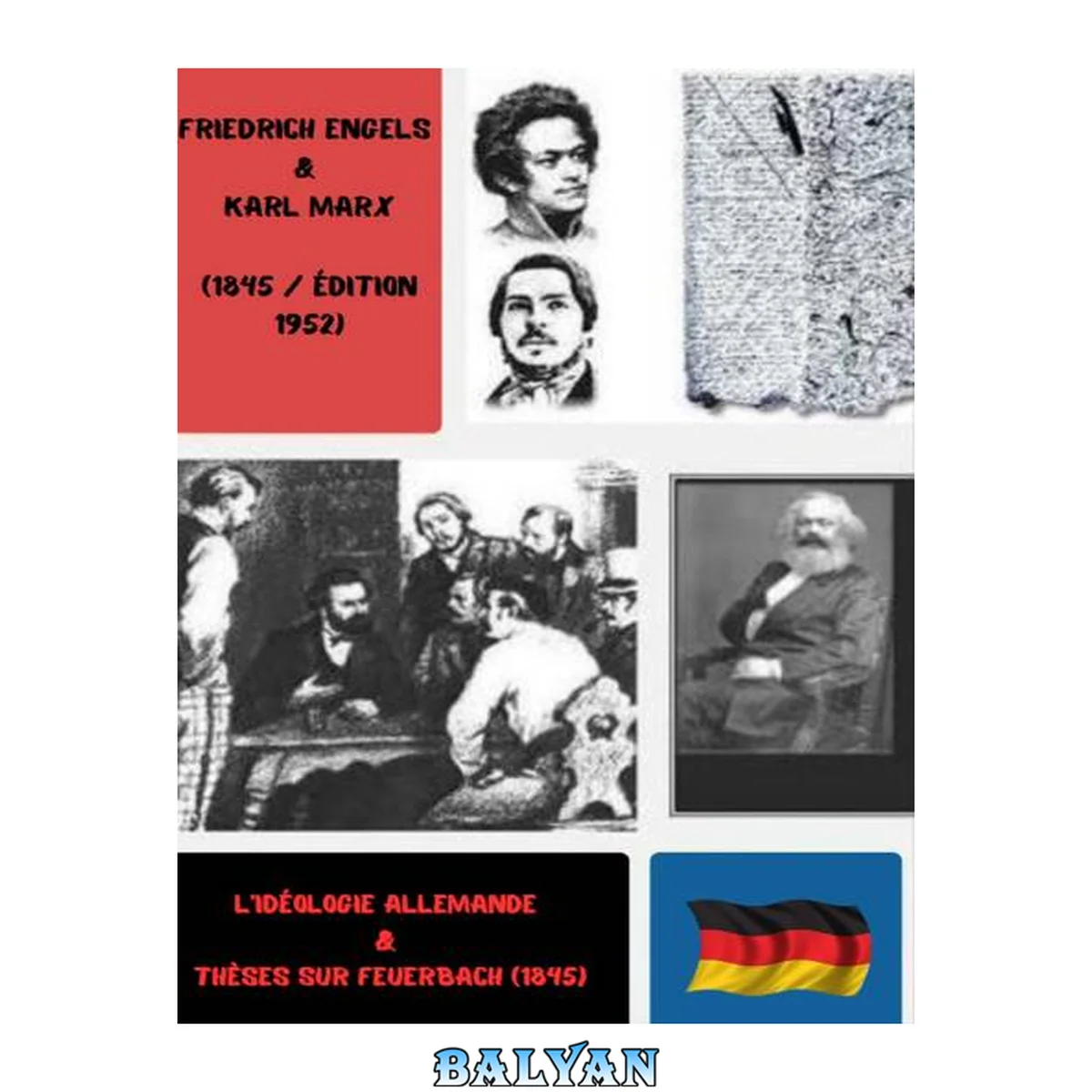 جلد کتاب L'Idéologie Allemande &amp; Thèses sur Feuerbach (1845)