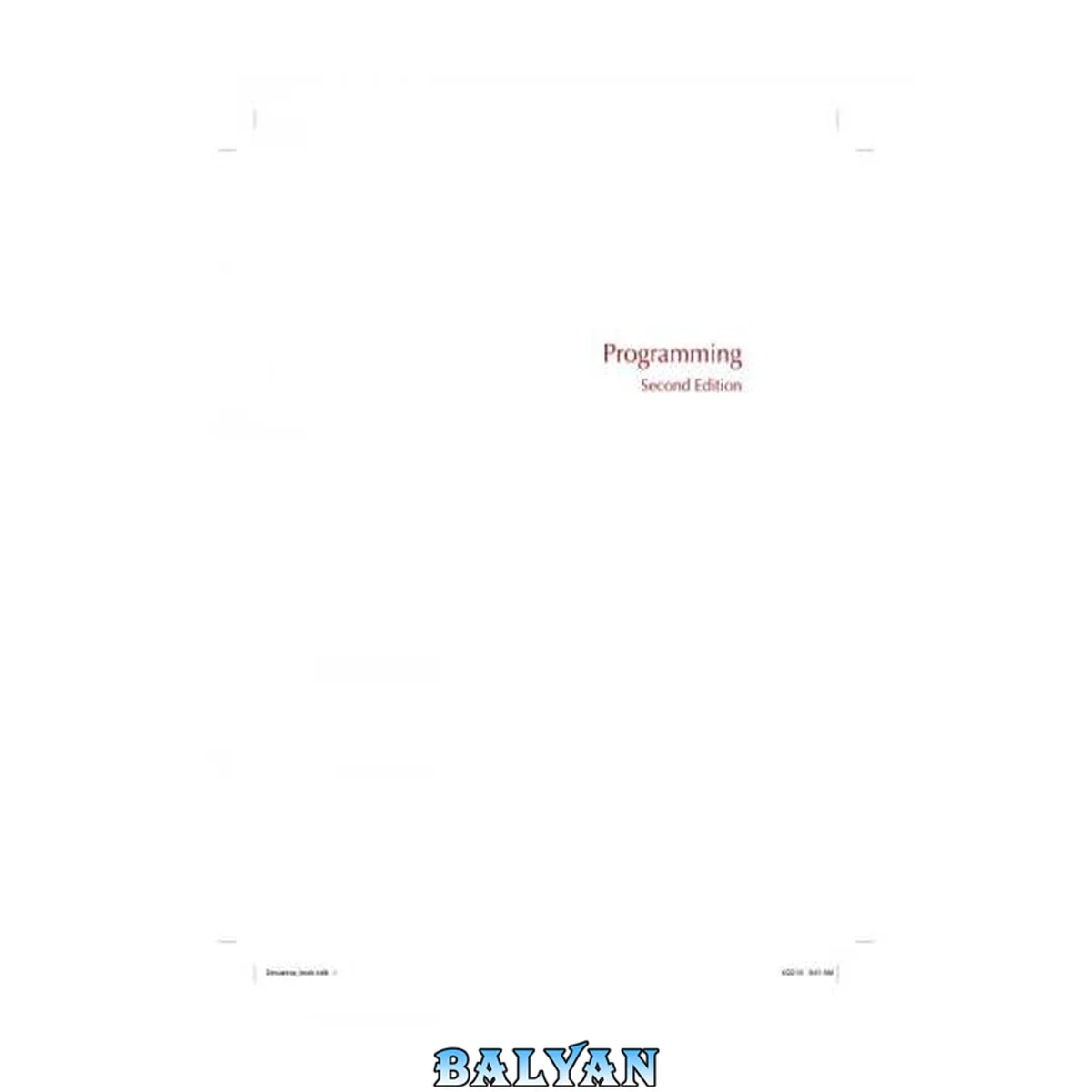 جلد کتاب Programming: Principles and Practice Using C++ (2nd Edition)