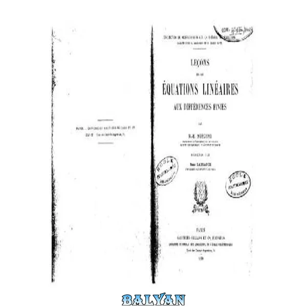 درس‌هایی دربارهٔ معادلات خطی با اختلافات محدود