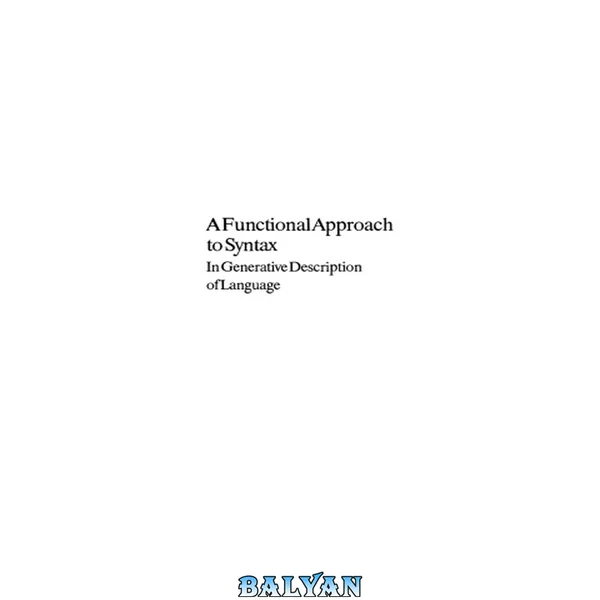 A Functional Approach to Syntax In Generative Description of Language
