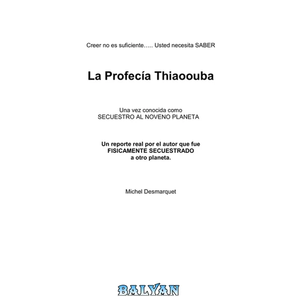 La Profecia Thiaoouba