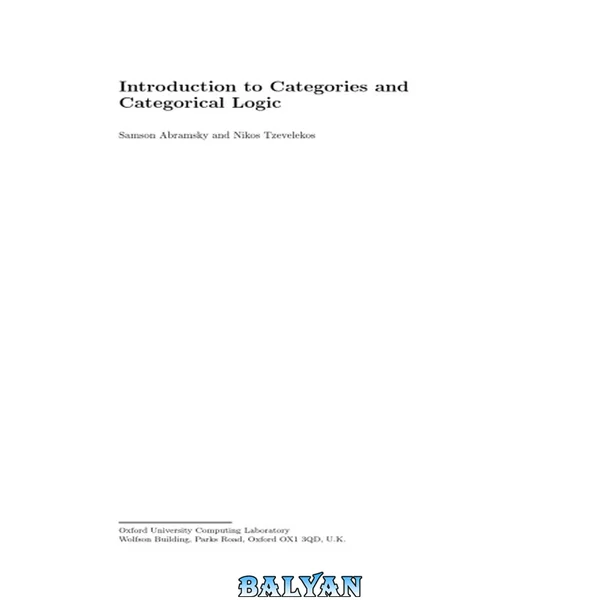 Introduction to Categories and Categorial Logic (draft)
