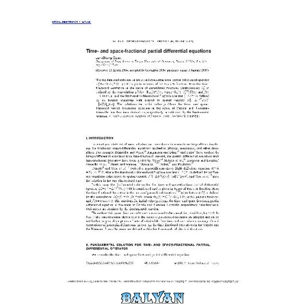 Time- and space-fractional partial differential equations