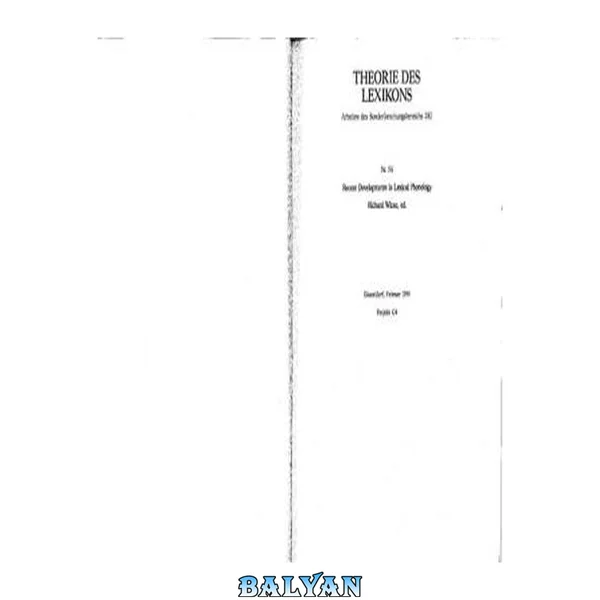 Recent Developments in Lexical Phonology